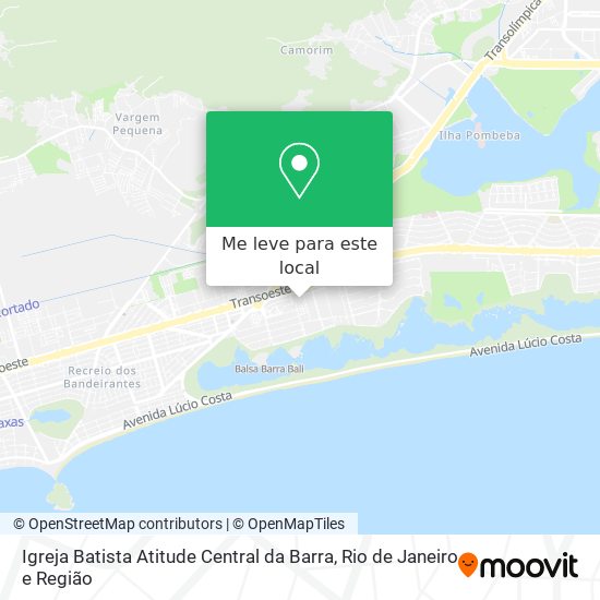 Igreja Batista Atitude Central da Barra mapa