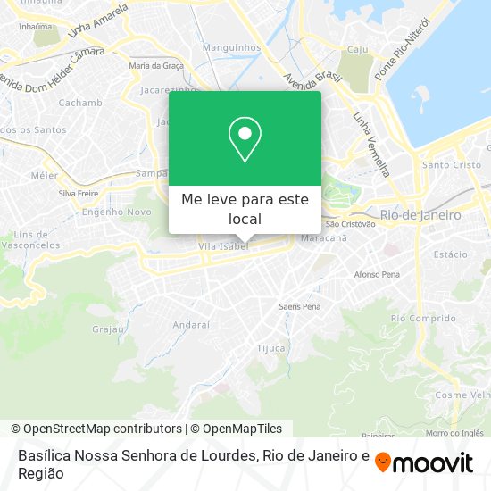 Basílica Nossa Senhora de Lourdes mapa
