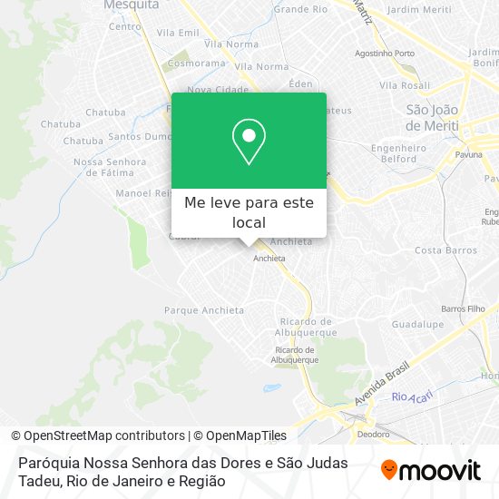 Paróquia Nossa Senhora das Dores e São Judas Tadeu mapa