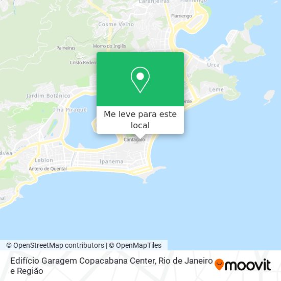 Edifício Garagem Copacabana Center mapa