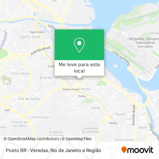 Posto BR - Veredas mapa