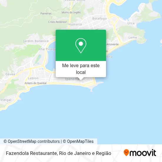 Fazendola Restaurante mapa