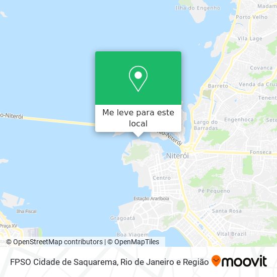 FPSO Cidade de Saquarema mapa