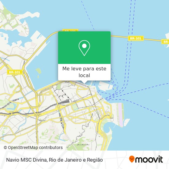 Navio MSC Divina mapa