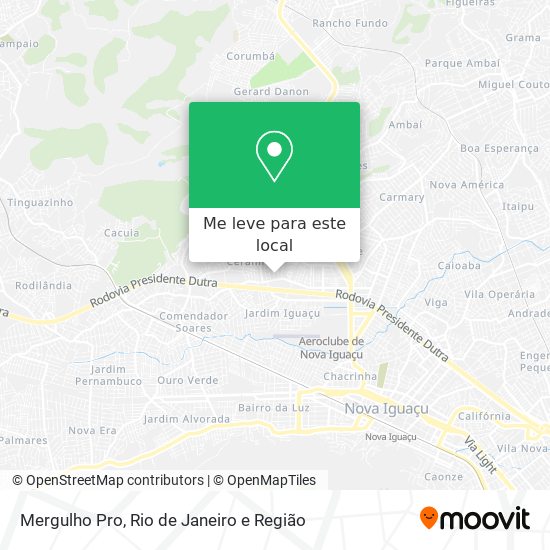 Mergulho Pro mapa
