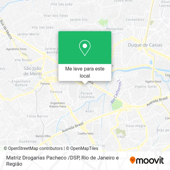 Matriz Drogarias Pacheco /DSP mapa