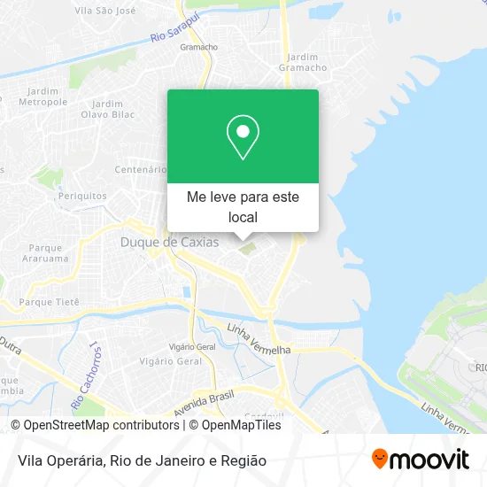 Vila Operária mapa
