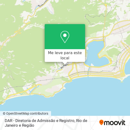 DAR - Diretoria de Admissão e Registro mapa