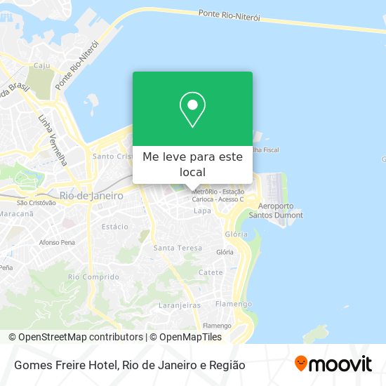 Gomes Freire Hotel mapa