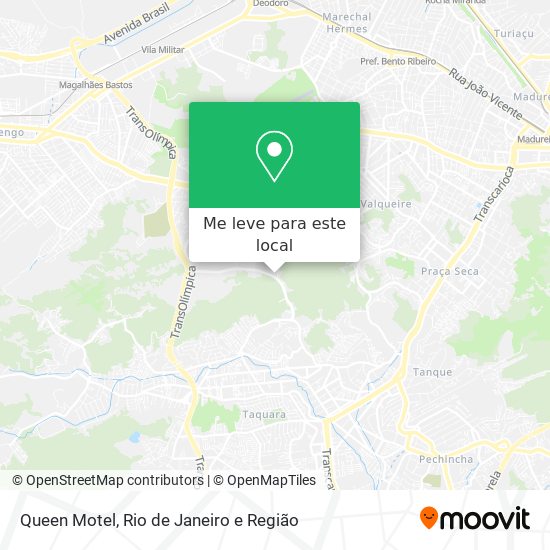 Queen Motel mapa