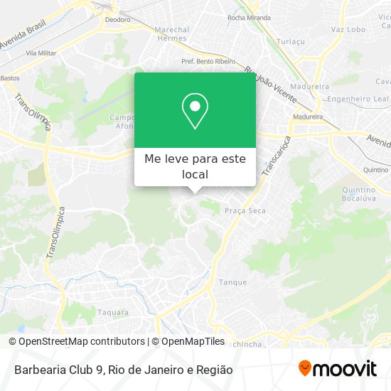 Barbearia Club 9 mapa