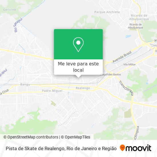 Pista de Skate de Realengo mapa