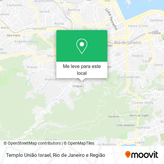 Templo União Israel mapa