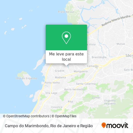 Campo do Marimbondo mapa