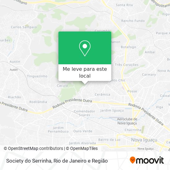 Society do Serrinha mapa