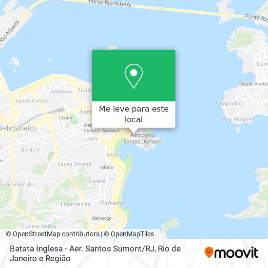 Batata Inglesa - Aer. Santos Sumont / RJ mapa