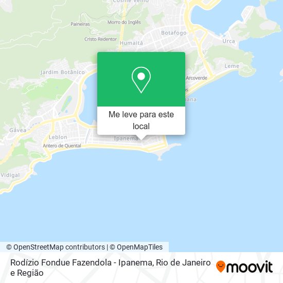 Rodízio Fondue Fazendola - Ipanema mapa