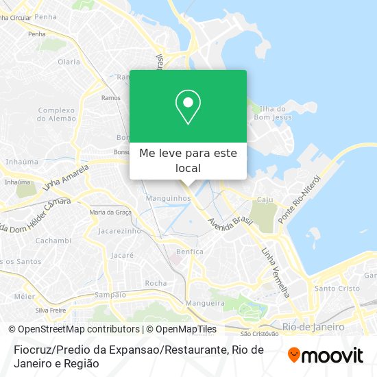 Fiocruz / Predio da Expansao / Restaurante mapa