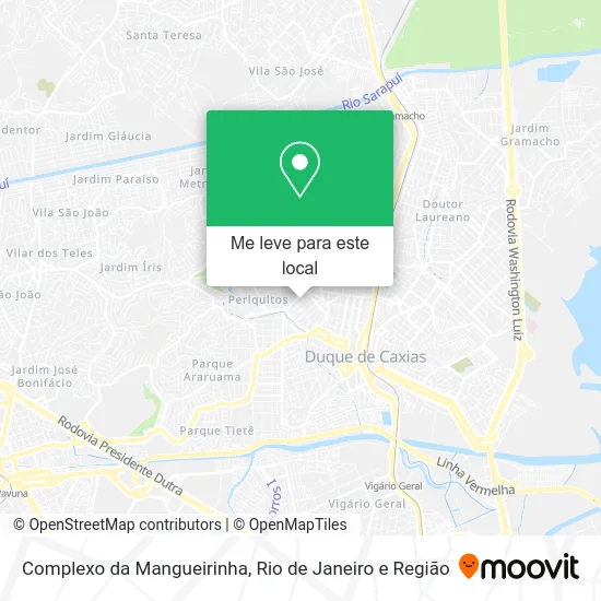 Complexo da Mangueirinha mapa
