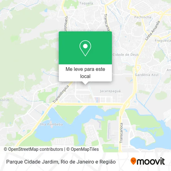 Parque Cidade Jardim mapa