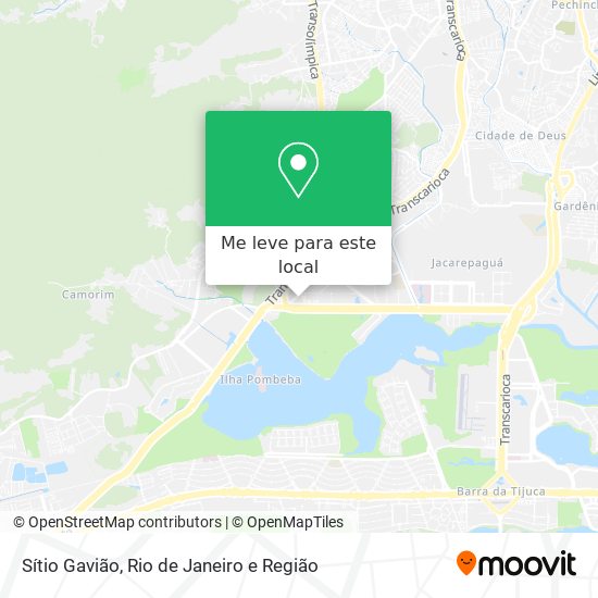 Sítio Gavião mapa