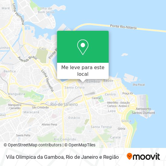 Vila Olímpica da Gamboa mapa