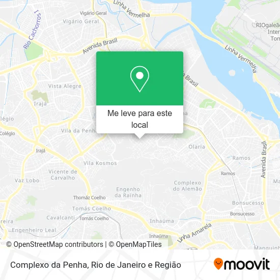 Complexo da Penha mapa