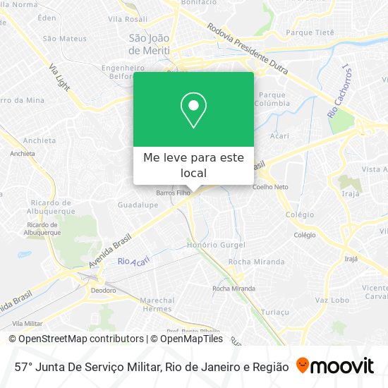 57° Junta De Serviço Militar mapa