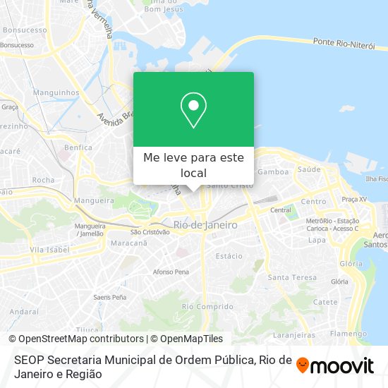 SEOP Secretaria Municipal de Ordem Pública mapa
