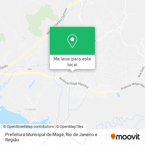 Prefeitura Municipal de Magé mapa