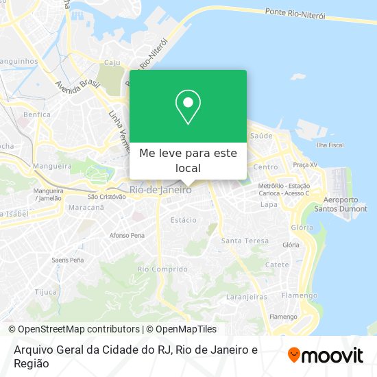 Arquivo Geral da Cidade do RJ mapa