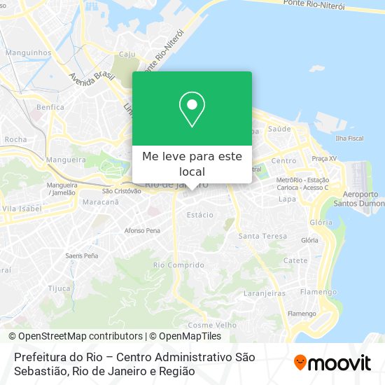 Prefeitura do Rio – Centro Administrativo São Sebastião mapa