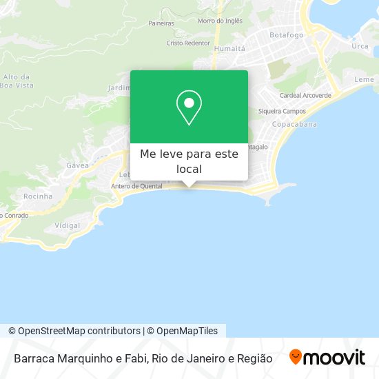 Barraca Marquinho e Fabi mapa