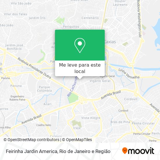 Feirinha Jardin America mapa