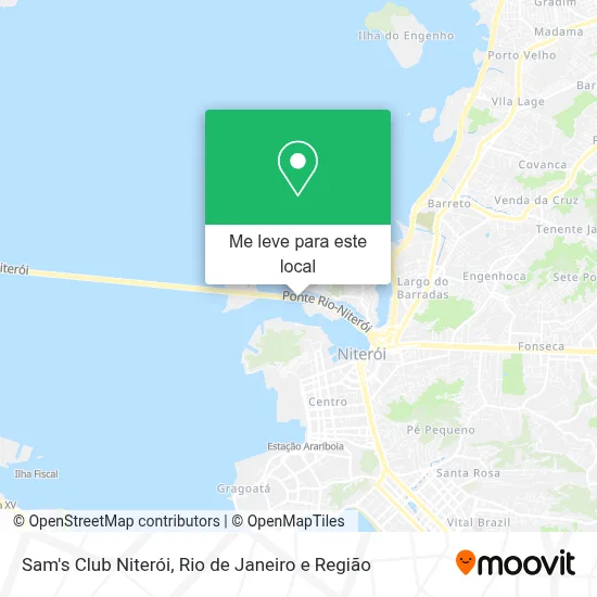 Sam's Club Niterói mapa