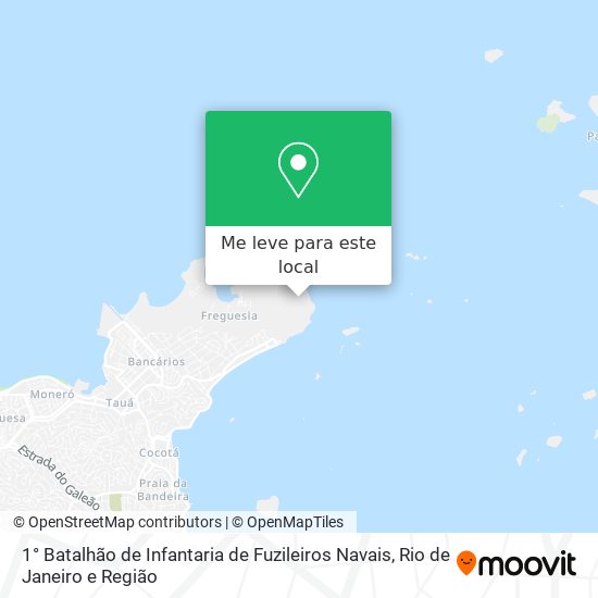 1° Batalhão de Infantaria de Fuzileiros Navais mapa
