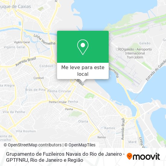 Grupamento de Fuzileiros Navais do Rio de Janeiro - GPTFNRJ mapa