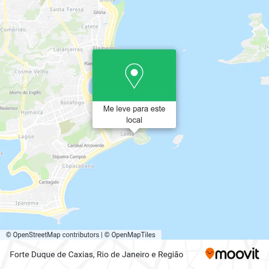Forte Duque de Caxias mapa