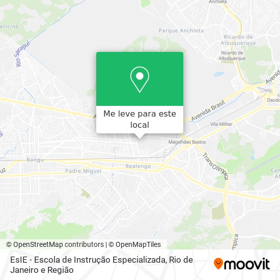 EsIE - Escola de Instrução Especializada mapa