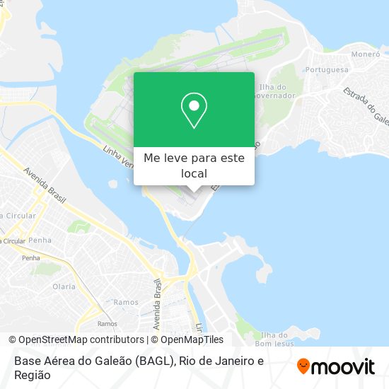 Base Aérea do Galeão (BAGL) mapa