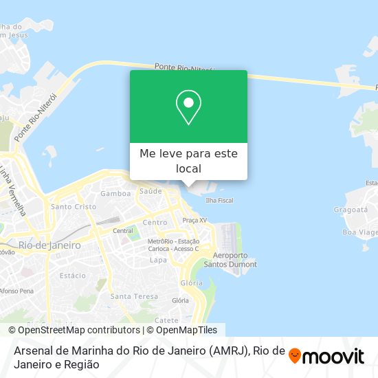 Arsenal de Marinha do Rio de Janeiro (AMRJ) mapa