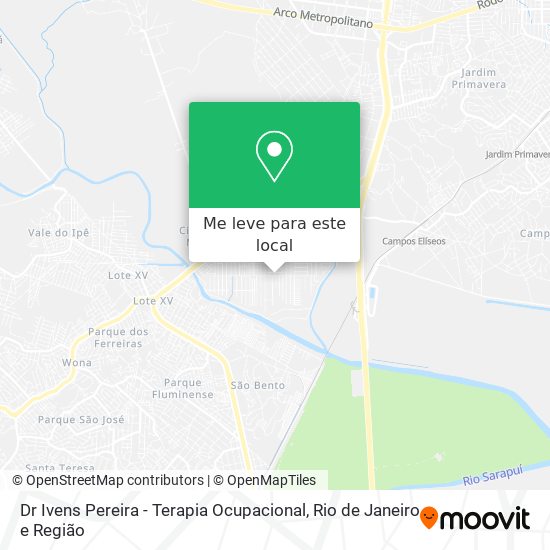 Dr Ivens Pereira - Terapia Ocupacional mapa