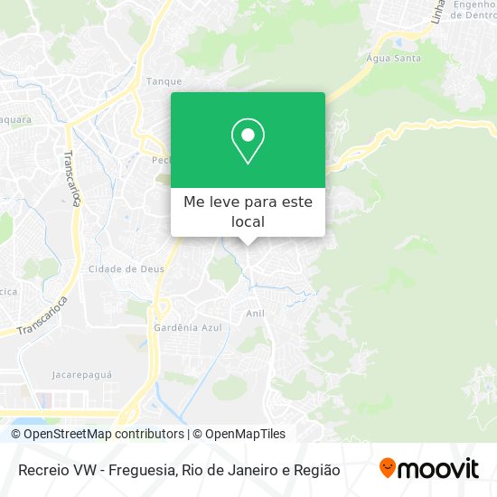 Recreio VW - Freguesia mapa
