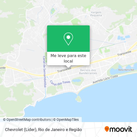 Chevrolet (Lider) mapa