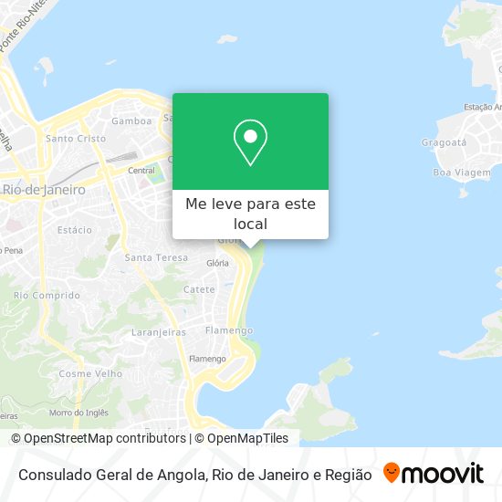 Consulado Geral de Angola mapa