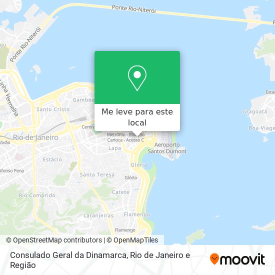 Consulado Geral da Dinamarca mapa