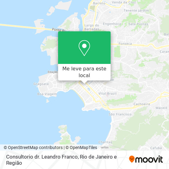Consultorio dr. Leandro Franco mapa