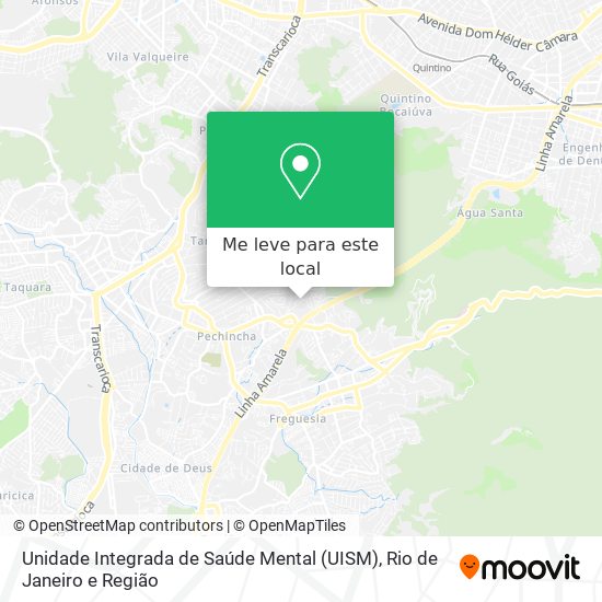 Unidade Integrada de Saúde Mental (UISM) mapa