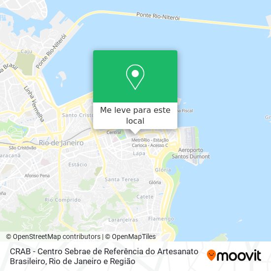 CRAB - Centro Sebrae de Referência do Artesanato Brasileiro mapa