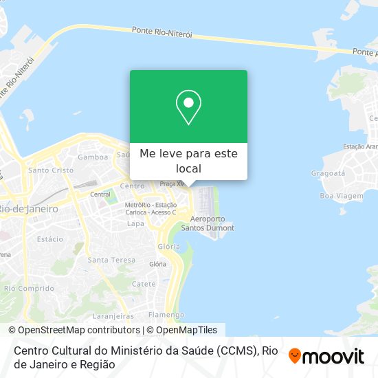 Centro Cultural do Ministério da Saúde (CCMS) mapa